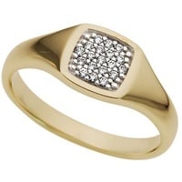 Firetti Diamantring Schmuck Geschenk Gold 333 Damenring Goldring Siegelring Diamant, mit Brillanten gelb|goldfarben 17