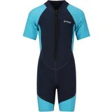 ZigZag Neopren Schwimmanzug Kinder Cyan Blau 128/134