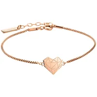 Liebeskind Berlin Damen Armband Herz Edelstahl roségold 20 cm