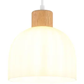 GLOBO Pendelleuchte 1-flg. 120 cm Holz/Metall/Glas