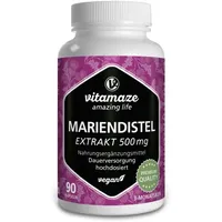 Vitamaze Mariendistel Extrakt 500 mg Kapseln zur Unterstützung der Lebergesundheit 90 KAP