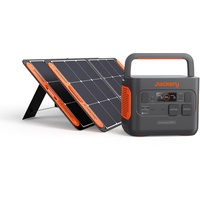 Jackery Solargenerator 2000 PRO 200W, 2160Wh Powerstation mit SolarSaga 2x100W, 2 * 230V/2200W AC-Steckdosen, schnelle Ladung,für Reise Camping Wohnmobil und als Notstromaggregat