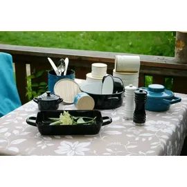 RIESS Vorratsdose mit Eschenholzdeckel Pure White 13 cm 1,35 l