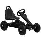 vidaXL Pedal Go-Kart mit Luftreifen Schwarz