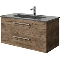 Saphir »Serie 6025 Mineralmarmor-Waschtisch mit Unterschrank, 97 cm breit«,