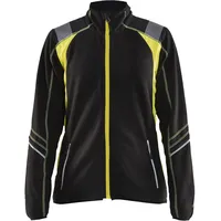Blåkläder Blaklader 497310109933M Damen Microfleece Jacke, Schwarz/Gelb, Größe M
