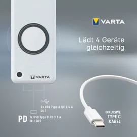 Varta Wireless Power Bank 10000 mAh weiß