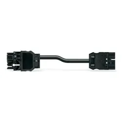 Wago 771-8965/007-102 konfektionierte Verbindungsleitung, Eca, Verteiler mit Phasenwechsel/Stecker, weiß 7718965007102