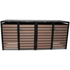 TPFGarden Mülltonnenbox Liverpool 264 x 116 x 80 cm grau