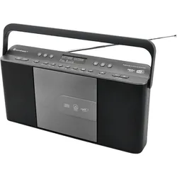 Soundmaster RCD1870SW tragbares Digitalradio mit CD-Player DAB+ UKW-RDS USB Wecker Hörbuch Einschlaffunktion Küchenradio