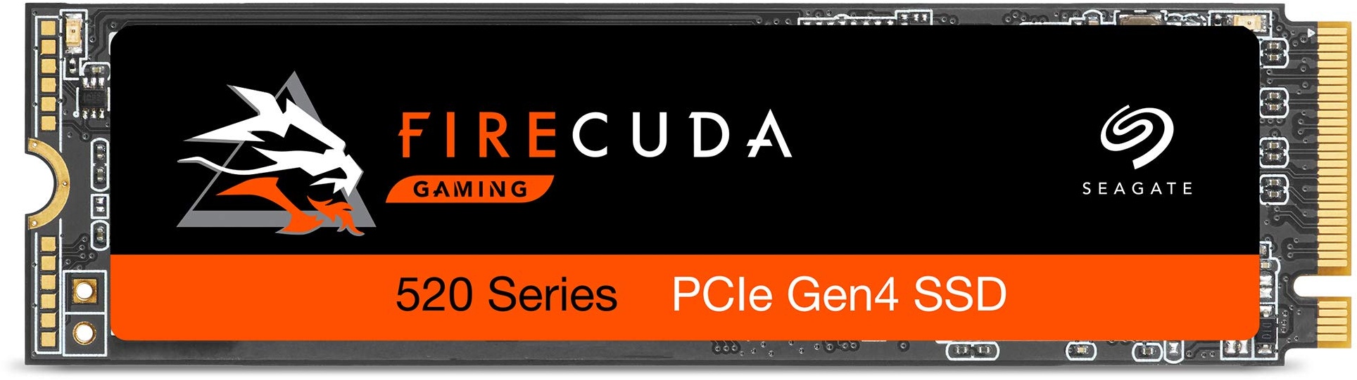 Seagate FireCuda 520, NVMe PCIe X4 Gen4 SSD, 1TB, NVMe 1,3, m.2 2280 NVMe, PCIe X4 Gen4, bis zu 5000 MB/s, schwarz, inkl. 3 Jahre Rescue Service, Modellnr.: ZP1000GM3A002