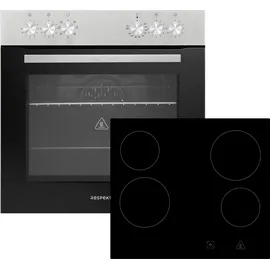 Respekta Küchenzeile Economy 300 cm Weiß/Nussbaum