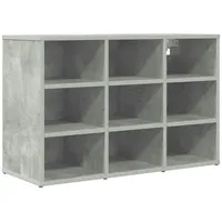 VidaXL Schuhschrank Betongrau 77,5 x 30 x 51 cm