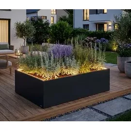 Herstera Garden Cube Low XL Plus 150 x 100 x 50 cm Anthrazit