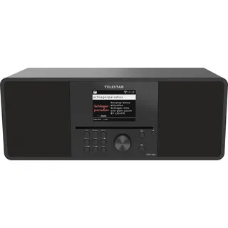 Telestar TOP 300 Schwarz Internet CD-Radio Internet, DAB+, UKW USB, WLAN, Internetradio, DAB+, CD, Bluetooth®, AUX Inkl. Fernbedienung Schwarz