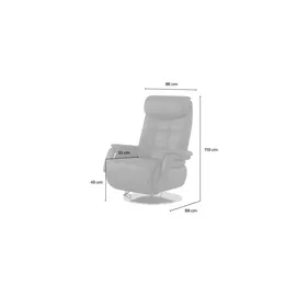 Polstermöbel Oelsa Sessel Mambo Leder 86 x 119 x 88 cm Grün elektrisch