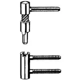 Simonswerk Einbohrband V 5450 Steigung b. 6mm DIN re. Stahl vernickelt f. gefälzte Türen