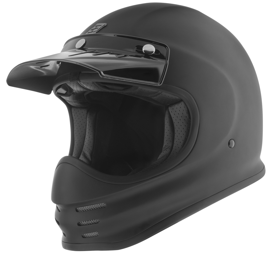 Bogotto V381 Fiberglas Helm, schwarz, Größe 2XL für Männer