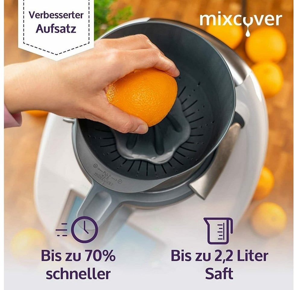 Preisvergleich Produktbild Mixcover Küchenmaschinen-Adapter mixcover verbesserte Saftpresse/Zitruspresse für Thermomix TM6 & TM5