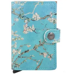 Secrid Art Kreditkartenetui RFID Leder 6 cm  blau