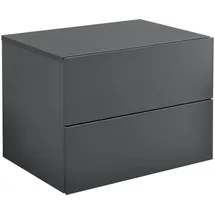 [en.casa] Wandregal Ampfing 40 x 30 x 29 cm Dunkelgrau