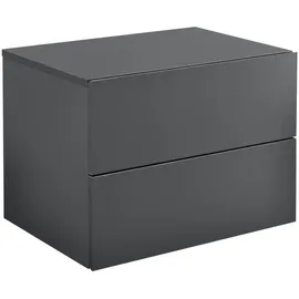 [en.casa] Wandregal Ampfing 40 x 30 x 29 cm Dunkelgrau