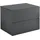 [en.casa] Wandregal Ampfing 40 x 30 x 29 cm Dunkelgrau