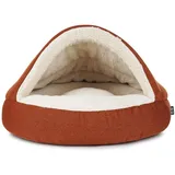 Shell Mono Hundehöhle Katzenhöhle mit Strukturstoff Kuschelhöhle auch orthopädisch - XL