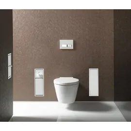 EMCO Asis Module 150 Toilettenbürstengarnitur-Modul 49,5 x 16,8 cm Schwarz Glas