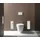 EMCO Asis Module 150 Toilettenbürstengarnitur-Modul 49,5 x 16,8 cm Schwarz Glas
