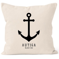 Autiga Dekokissen Kissenbezug Anker Nautical Sailor Segeln Autiga® beige