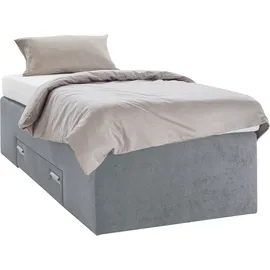 Westfalia Schlafkomfort Boxspringbett 90 x 200 cm Grau
