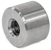 Trapezgewindemuttern, Stahl / Edelstahl / Rotguss / Kunststoff, ein- und mehrgängig, zylindrisch (103.3-14X4-RH-1-NI)
