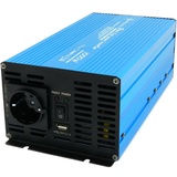 Solartronics Spannungswandler TS1000, 12V zu 230V, 1000W Peak 2000W Reiner Sinus, USB, AC Power Inverter