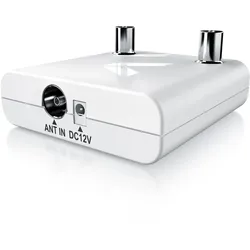 Aplic Verstärker DVB-T2, Kabel TV, Radio Antennenverstärker, 2x 13 dB Signalverstärkung