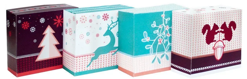 ROTH Adventskalender zum Befüllen - 24 Adventsboxenkette 'Winterwald' Weihnac...