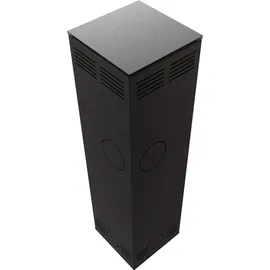 Kratki TORA/L 8 kW Ø 150 mit Türfeder Quarzsinter Schwarz / Brennraum Weiß