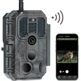 Meidase P200 Wildkamera WLAN mit App 48MP H.264 1296P, 27m Infrarot Nachtsicht Bewegungsmelder Wildtierkamera WiFi Handyübertragung, 0,1s Schnelle Trigger, IP66