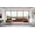kaiser möbel Ecksofa modulare Wohnlandschaft, Veloursstoff Salvador, Grand U Big XL 500 cm, Extra große Wohnlandschaft,Modulares Sofa für große Räume braun