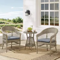 Riess-Ambiente Outdoor Garten-Set ELYSEE natur grau Polyrattan Aluminium inkl.