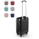 Easy Move ABS Hartschalenkoffer [ERGONOMISCH & SICHER] - Großer Trolley Koffer mit 360° Rädern, Zahlen Schloss - reisekoffer groß, hartschalenkoffer, Luggage (Black, 54cm) *