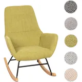 Mendler Schaukelstuhl HWC-N13 Stoff/Textil 320 g/m2 320 g/m2 75 x 100 x 80 cm Grün