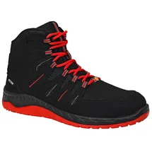 ELTEN MADDOX black-red Mid ESD S3 Damen und Herren, Textil, Stahlkappe, leicht, sportlich, Schwarz/Rot, Größe: 36