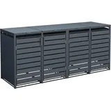 Westmann Mülltonnenbox mit Deckel, Anthrazit