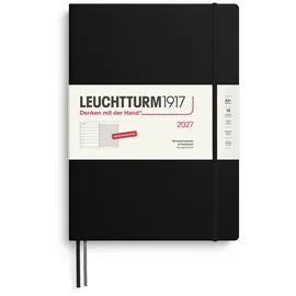 leuchtturm1917 gmbh, am spakenberg 45, 21502 geesthacht, kontakt@leuchtturm1917.com Wochenkalender & Notizbuch Master A4+ Schwarz 2027