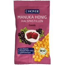 Hoyer Manuka Honig Halspastillen Cassis bio