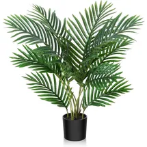 luxuskollektion Kunstpflanze Groß Areca Kunstpalme 60cm im Topf Grün Fake Plant