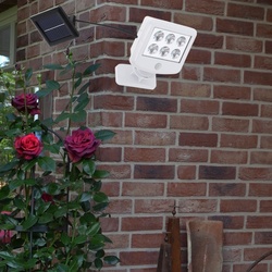 Solarlampen für Außen mit Bewegungsmelder Solar Lampen Außenbereich Garten, LED Tageslichtweiß,  H 12,8 cm