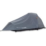 Lumaland Where Tomorrow 2-Personen-Kompakt-Zelt - Pop Up Wurfzelt Trekkingzelt - 245x160x95 cm - Camping Festival - Ultraleicht, wasserdicht, robust - Grau