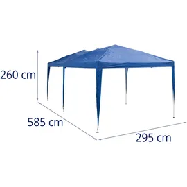 Uniprodo Faltpavillon 2,95 x 5,85 m wasserabweisend UV-beständig Partyzelt Gartenpavillon (585 cm, 295 cm)
